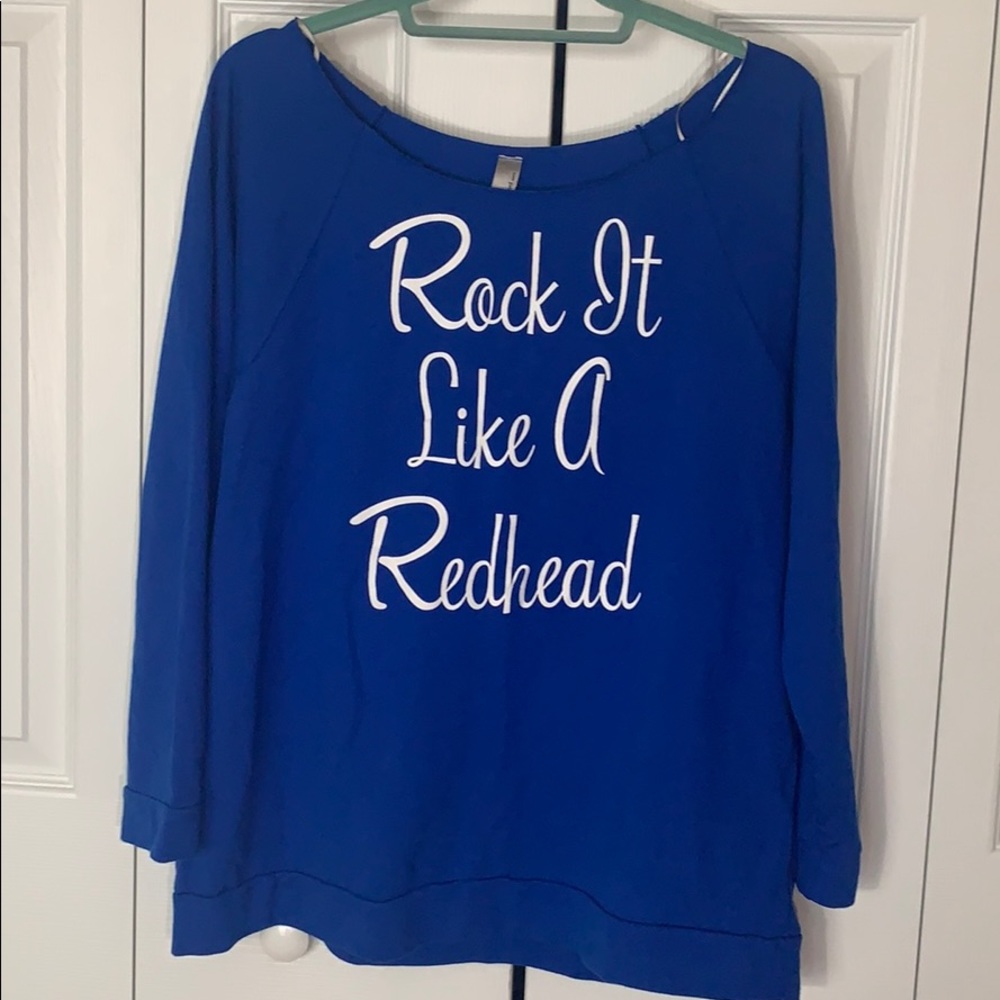 Wide-neck sweatshirt